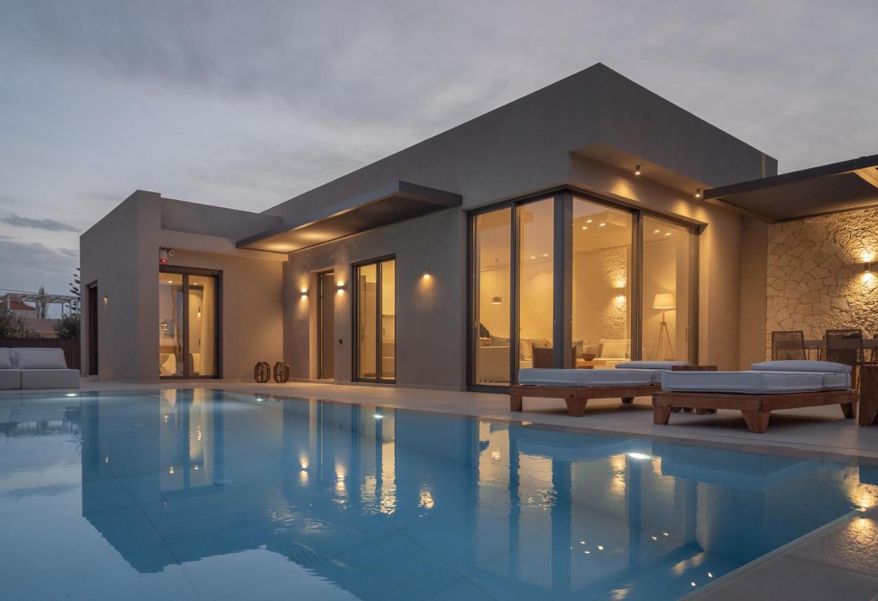 Athina Luxury Villa, With Pool & Walk To The Beach, By Thinkvilla Chania  Luaran gambar